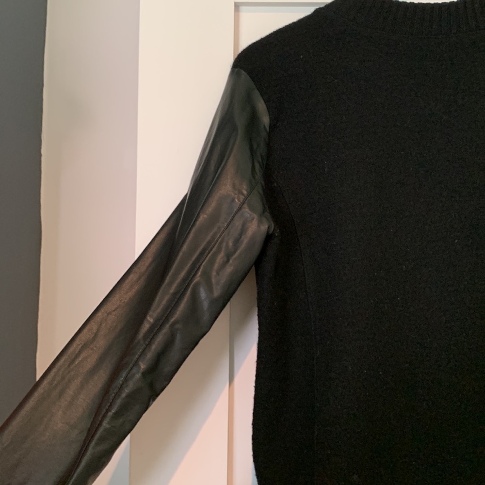 Halogen Size Small Bomber Jacket With Leather Sle… - image 8